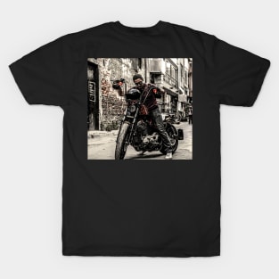 Harley Rider Cool Biker Gift Design T-Shirt